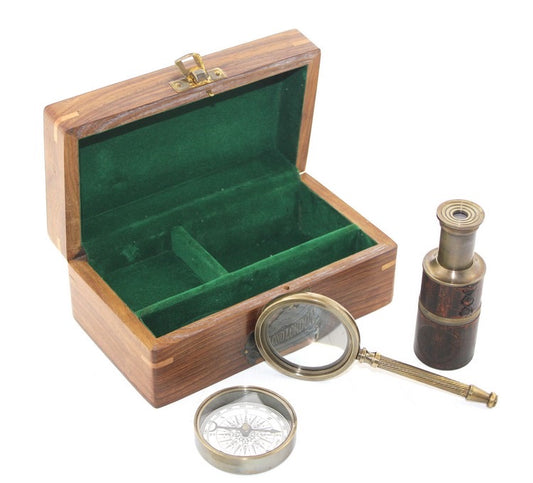 Ahşap Kutulu Set